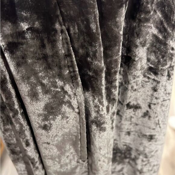 Madewell brown velvet silk blend wide leg crop pants size Small - Picture 7 of 9